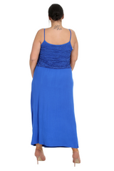 2238 Lace Detail Sleeveless Maxi Dress