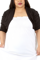 1057 Cotton Bolero Shrug Light Layer, Bold Energy