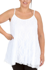 1286 Lace Strap Tank Top Light, Lovely & Empowering