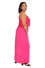 2238 Lace Detail Sleeveless Maxi Dress