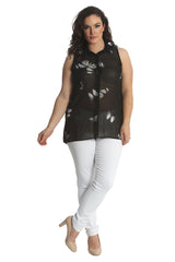 1563 Chiffon Butterfly Shirt