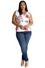 1466 Bold Floral Print Cami Vest