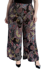 6099 Paisley Print Palazzo Trousers