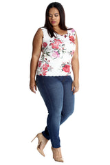 1466 Bold Floral Print Cami Vest