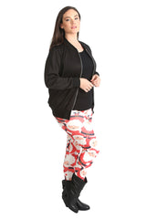 Scuba Santa with Hat Print Leggings