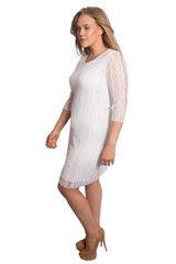 2106 Frill Lace Midi Dress