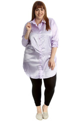 1649 Plain Satin Shirt