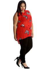 1563 Chiffon Butterfly Shirt