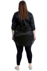 1649 Plain Satin Shirt