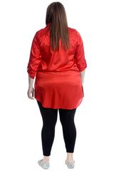 1649 Plain Satin Shirt