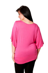 1003 Leopard Sequin Batwing Top