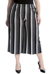 6089 Stripe Print Culottes