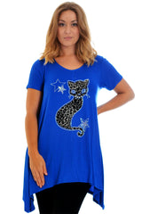 1192 Studded Fur Cat A-Line