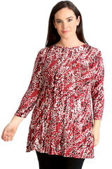 1443 Abstract Print Swing Top