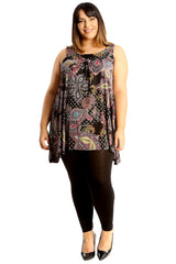 1689 Paisley Print Sleeveless Top