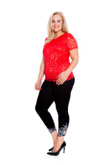 1300 Scallop Lace Top