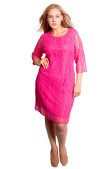 2106 Frill Lace Midi Dress