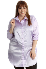 1649 Plain Satin Shirt