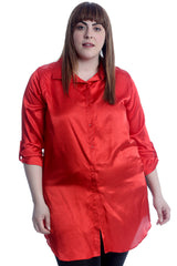 1649 Plain Satin Shirt