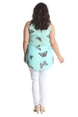 1563 Chiffon Butterfly Shirt