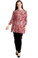 1443 Abstract Print Swing Top