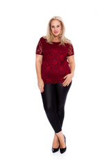 1300 Scallop Lace Top