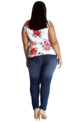 1466 Bold Floral Print Cami Vest