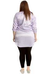 1649 Plain Satin Shirt