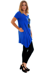 1192 Studded Fur Cat A-Line