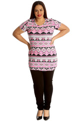 1241 Aztec Neon Print T-Shirt