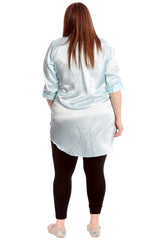 1649 Plain Satin Shirt
