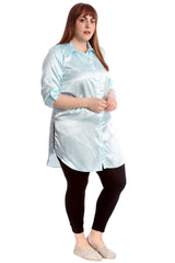 1649 Plain Satin Shirt