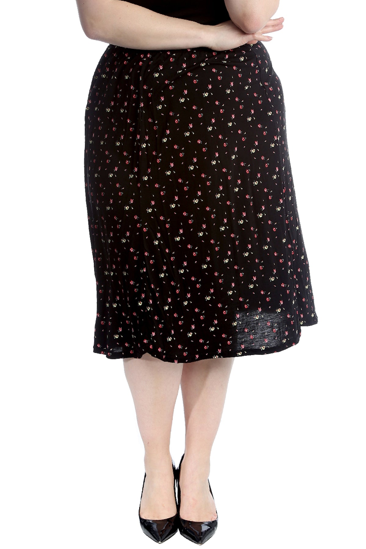 5034 Small Floral Print Skirt