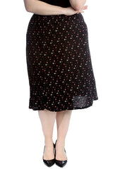 5034 Small Floral Print Skirt