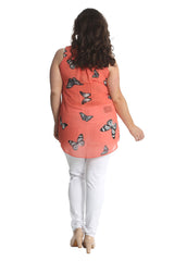 1563 Chiffon Butterfly Shirt