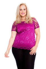 1300 Scallop Lace Top