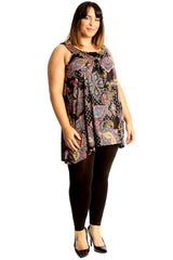 1689 Paisley Print Sleeveless Top