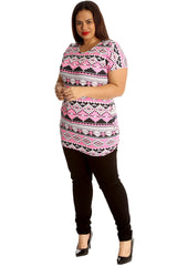 1241 Aztec Neon Print T-Shirt