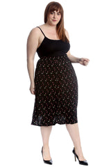 5034 Small Floral Print Skirt