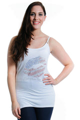 1280 USA Lips Stud Thin Strap Cami