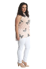 1563 Chiffon Butterfly Shirt