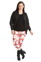 Scuba Santa with Hat Print Leggings