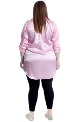 1649 Plain Satin Shirt