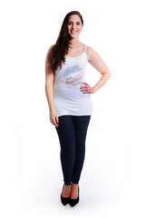 1280 USA Lips Stud Thin Strap Cami