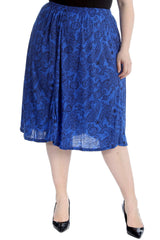 5055 Paisley Print Skater Skirt