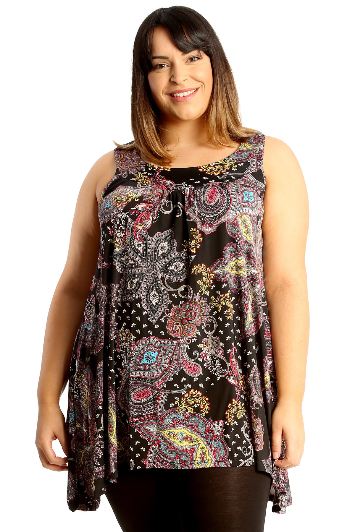 1689 Paisley Print Sleeveless Top