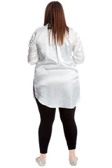 1649 Plain Satin Shirt