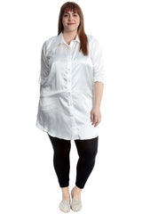 1649 Plain Satin Shirt
