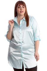 1649 Plain Satin Shirt