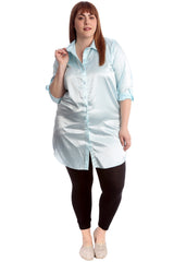 1649 Plain Satin Shirt